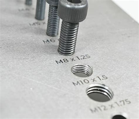 minimum sheet metal thickness for tapping|sheet metal tapping metric.